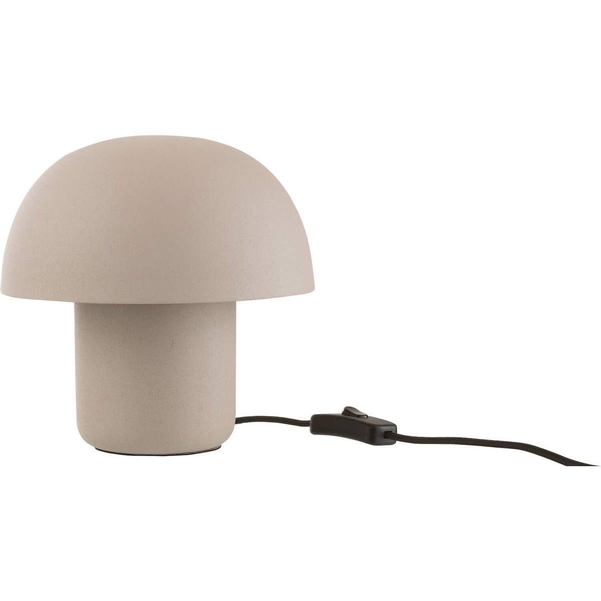 Lampe de table en métal carré grège mat doux, RECOLLECTION