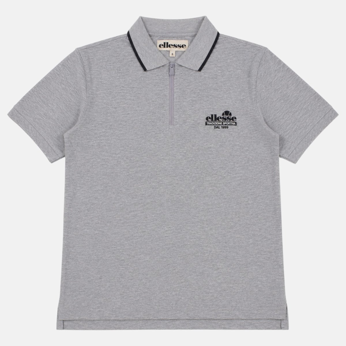 Polo manches courtes, col polo et patte boutonnée GIULIAN gris, ELLESSE