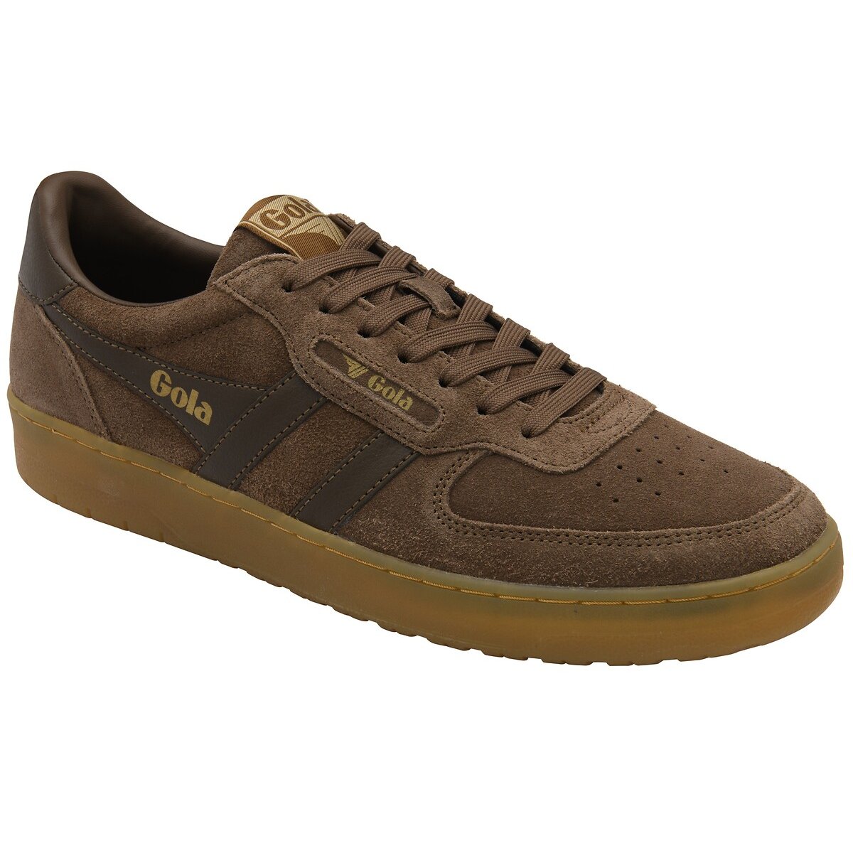 Scarpe da ginnastica in pelle, HAWK SUEDE '86 marrone, GOLA