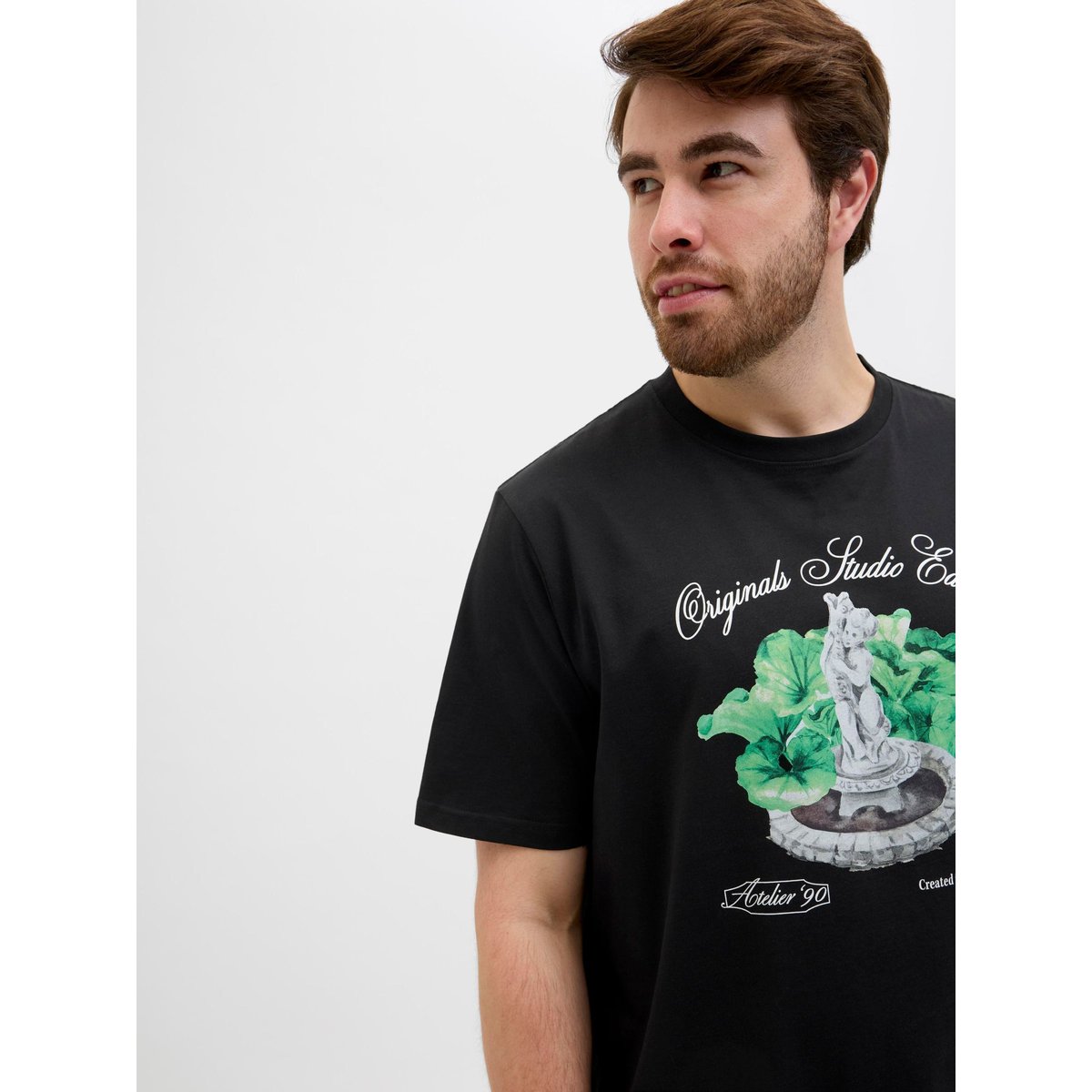 T-Shirt noire - black, JACK & JONES