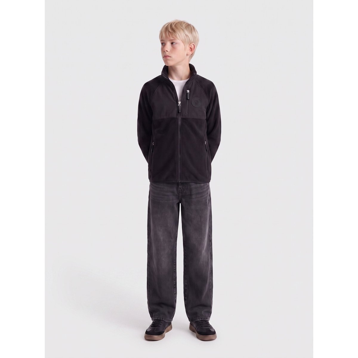Jean À Coupe Ample washed black, ONLY & SONS JUNIOR