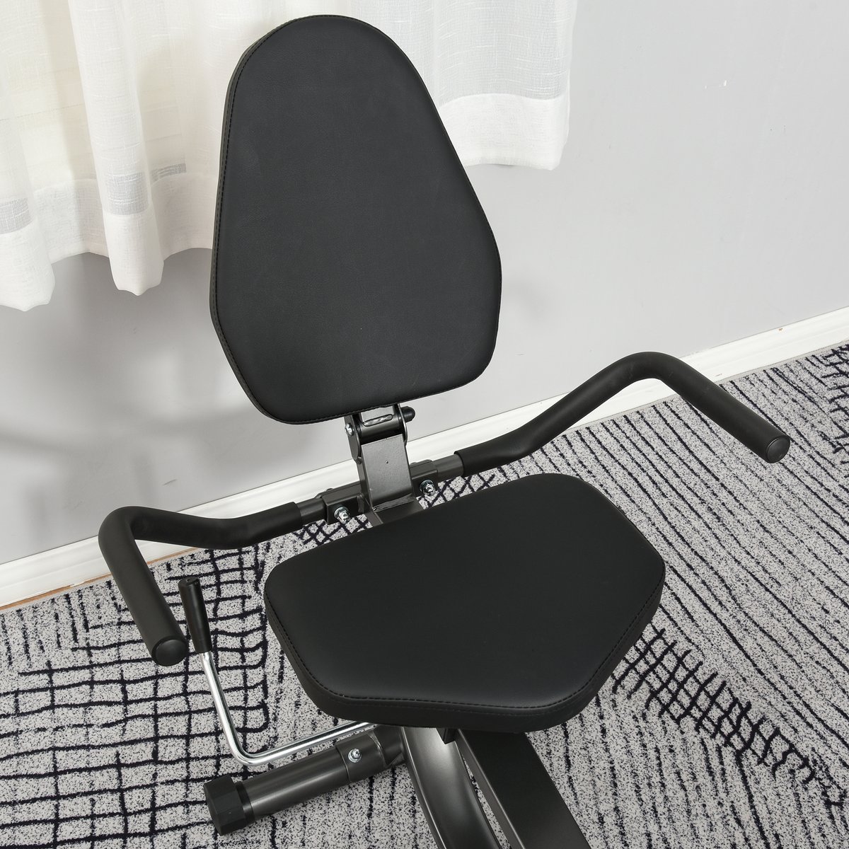 Vélo d'appartement magnétique Acier Noir noir, HOMCOM