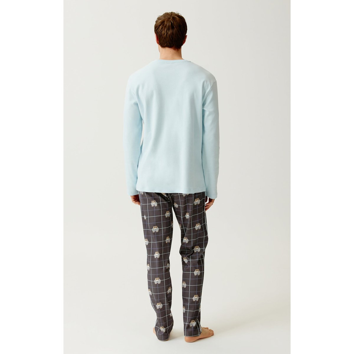 Pyjama en jersey de coton épais imprimé Ma meilleure vie ebony, ARTHUR