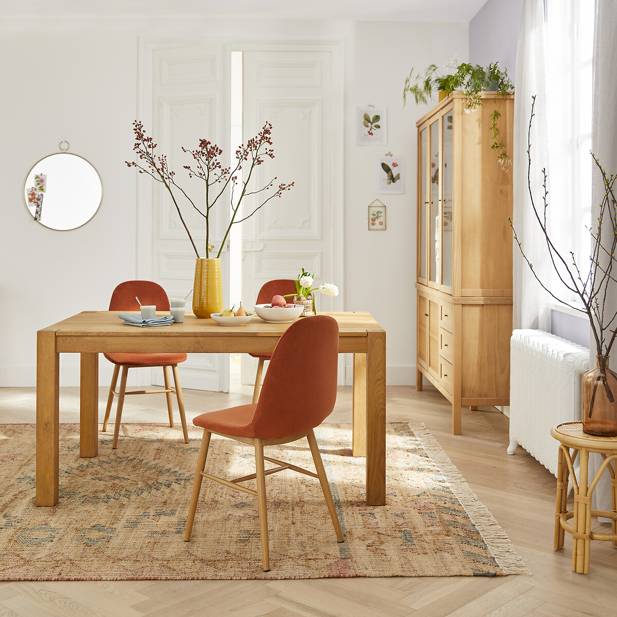 Adelita 6-8 Seater Extending Dining Table in Oiled Oak oak, LA REDOUTE INTERIEURS