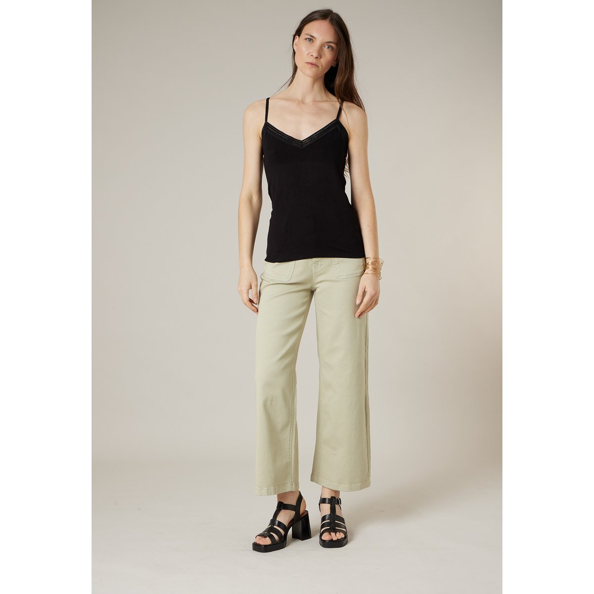 Caraco femme fines bretelles MAYATI black, DEELUXE