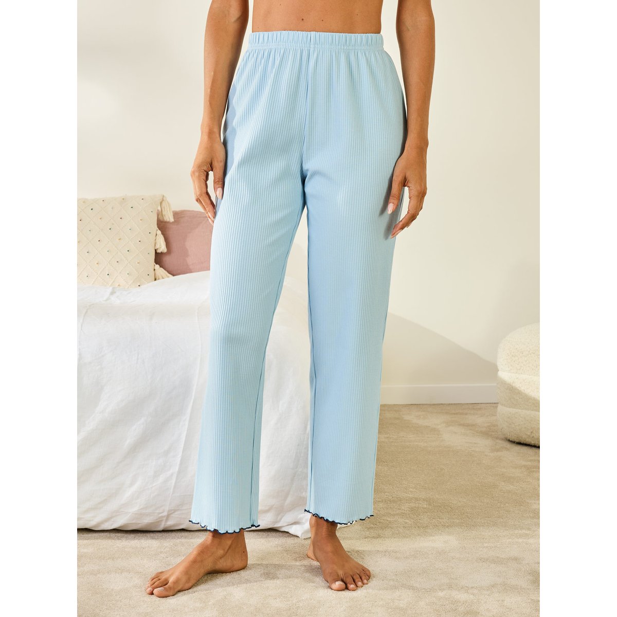Pyjama manches longues coton bleu, DAXON