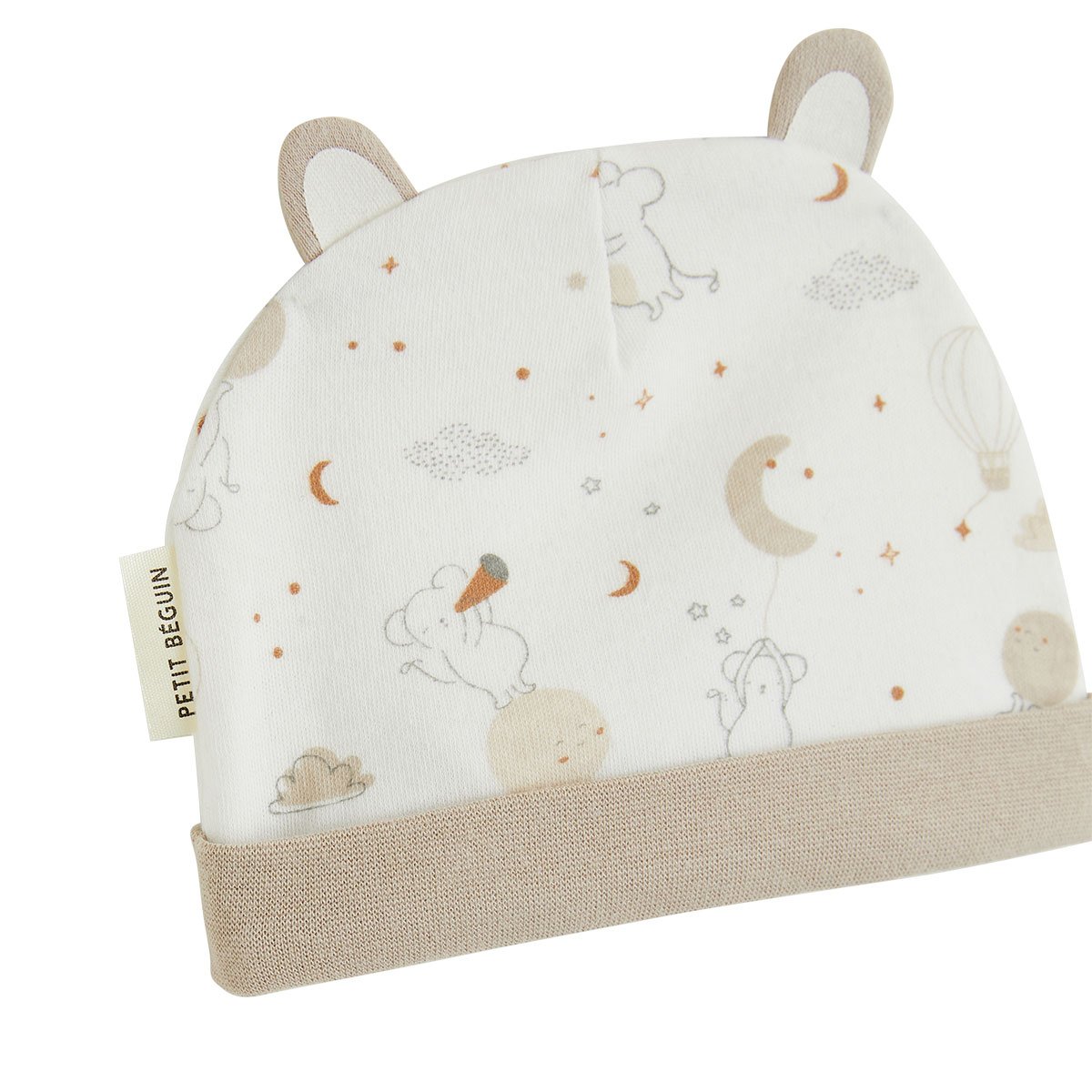 Bonnet bébé et moufles Eliah ecru, PETIT BEGUIN
