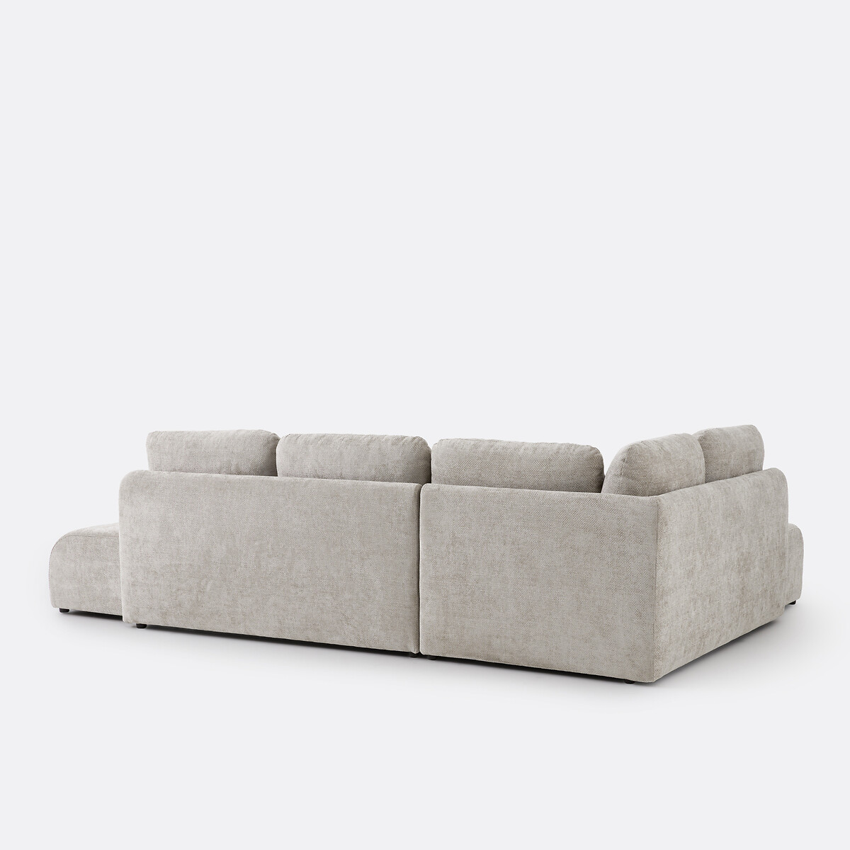 Canapé d'angle convertible chenille croisée, Gina taupe, LA REDOUTE INTERIEURS