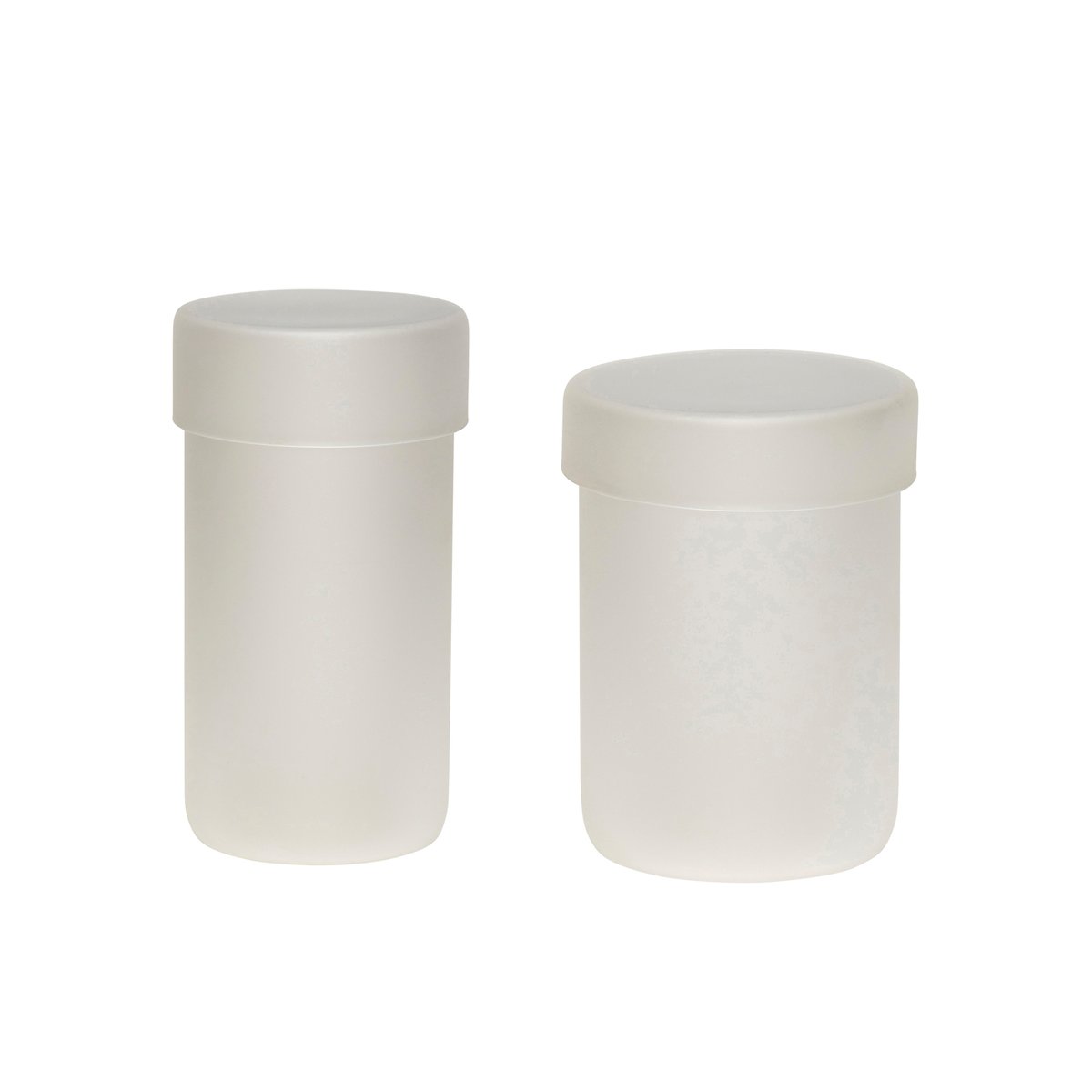 Bocaux de rangement en verre POP verre dépoli, HUBSCH