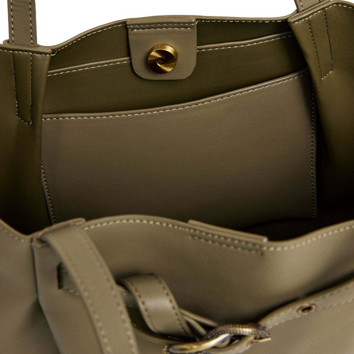 Sac Cabas Effet Cuir vert, PEPE JEANS