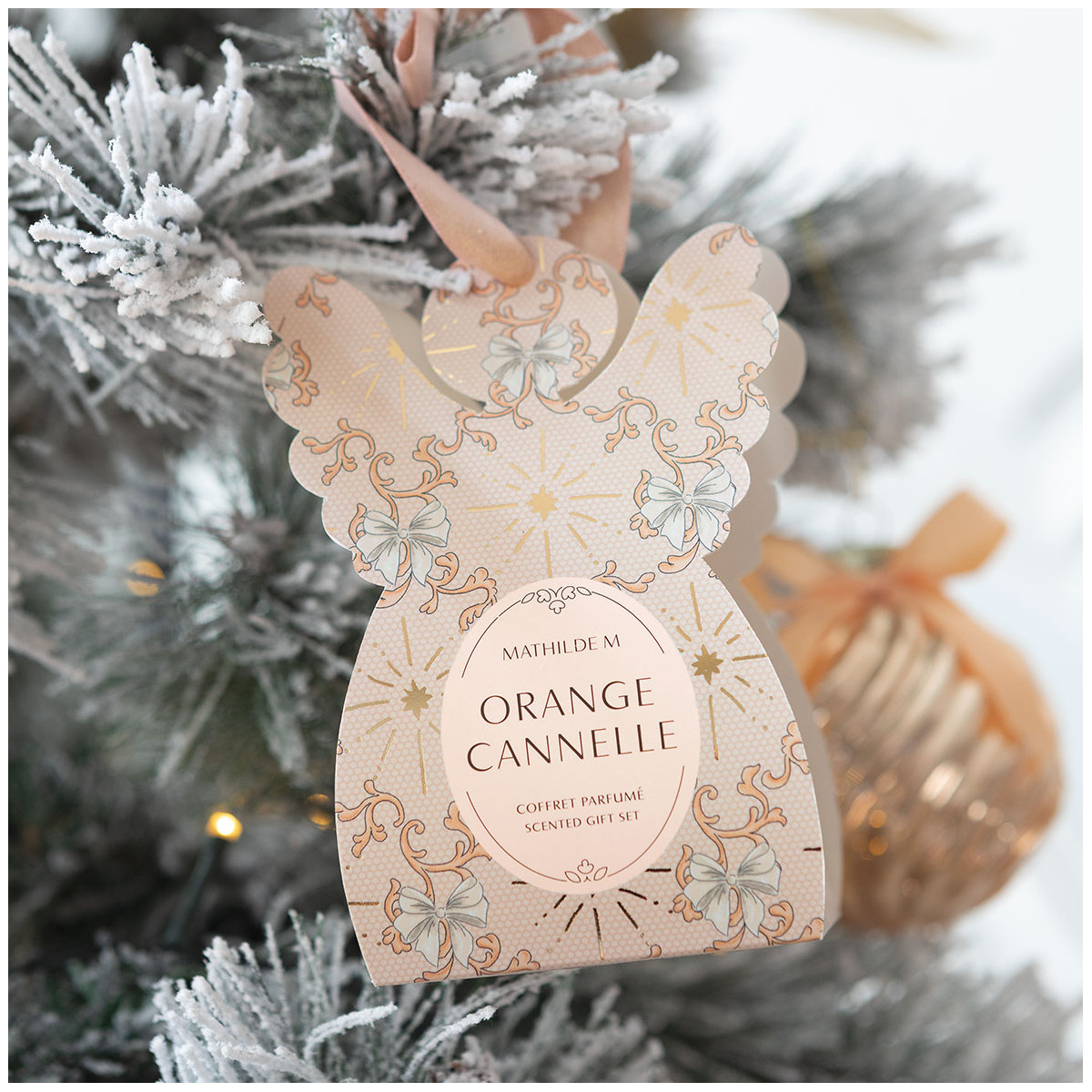 Coffret Surprises Ange parfum Orange Cannelle RUBANS DE FÊTE orange, MATHILDE M