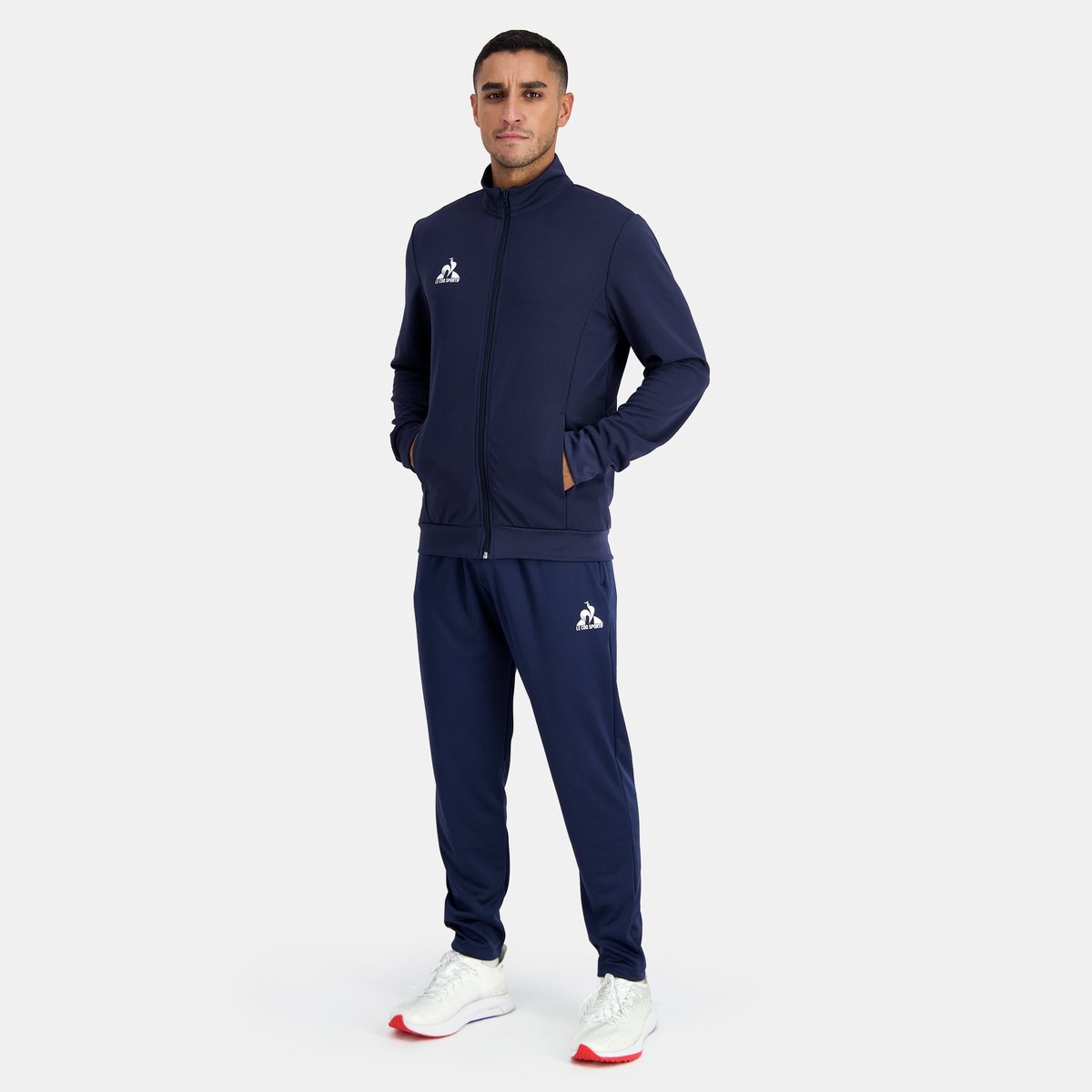 Sweat zippé Training bleu, LE COQ SPORTIF