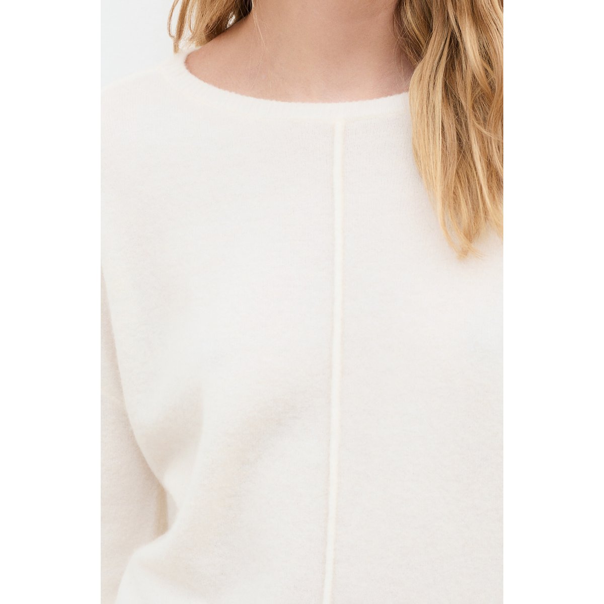 Pull droit col rond MJENNA ecru, CAROLL