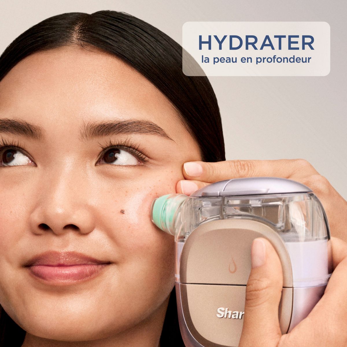 Appareil éclat visage 3 en 1 FacialPro Glow + DePuffi: nettoyant, hydratant, resculptant - Bleu Spa couleur unique, SHARK