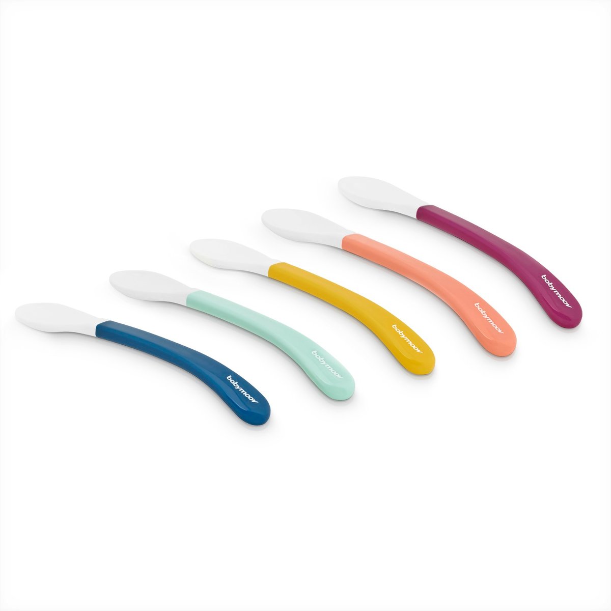 Cuillères bébé 2ème âge ergonomiques multicolore, BABYMOOV