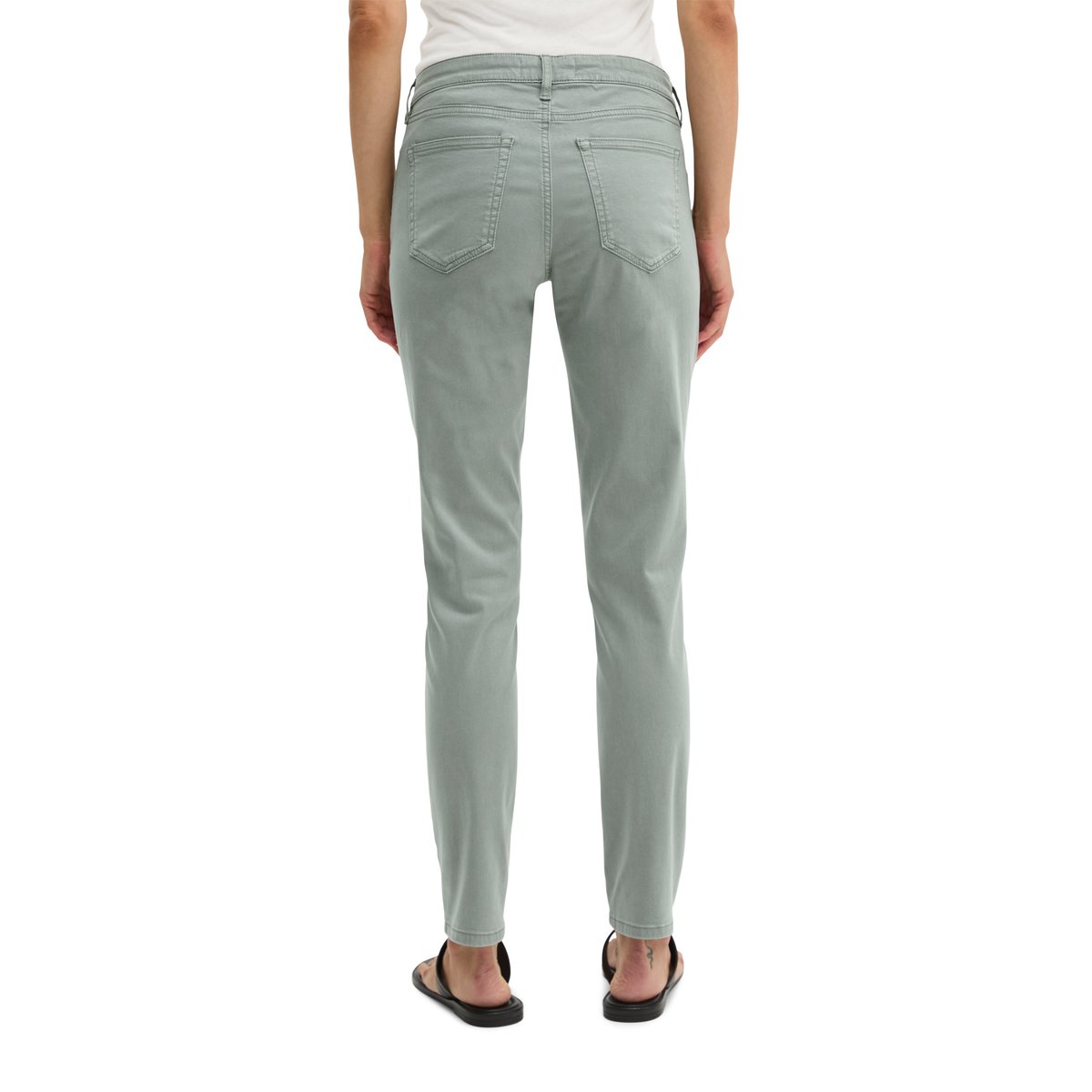 Pantalon modèle Lulea slim avec TENCEL™ Lyocell gris, MARC O'POLO
