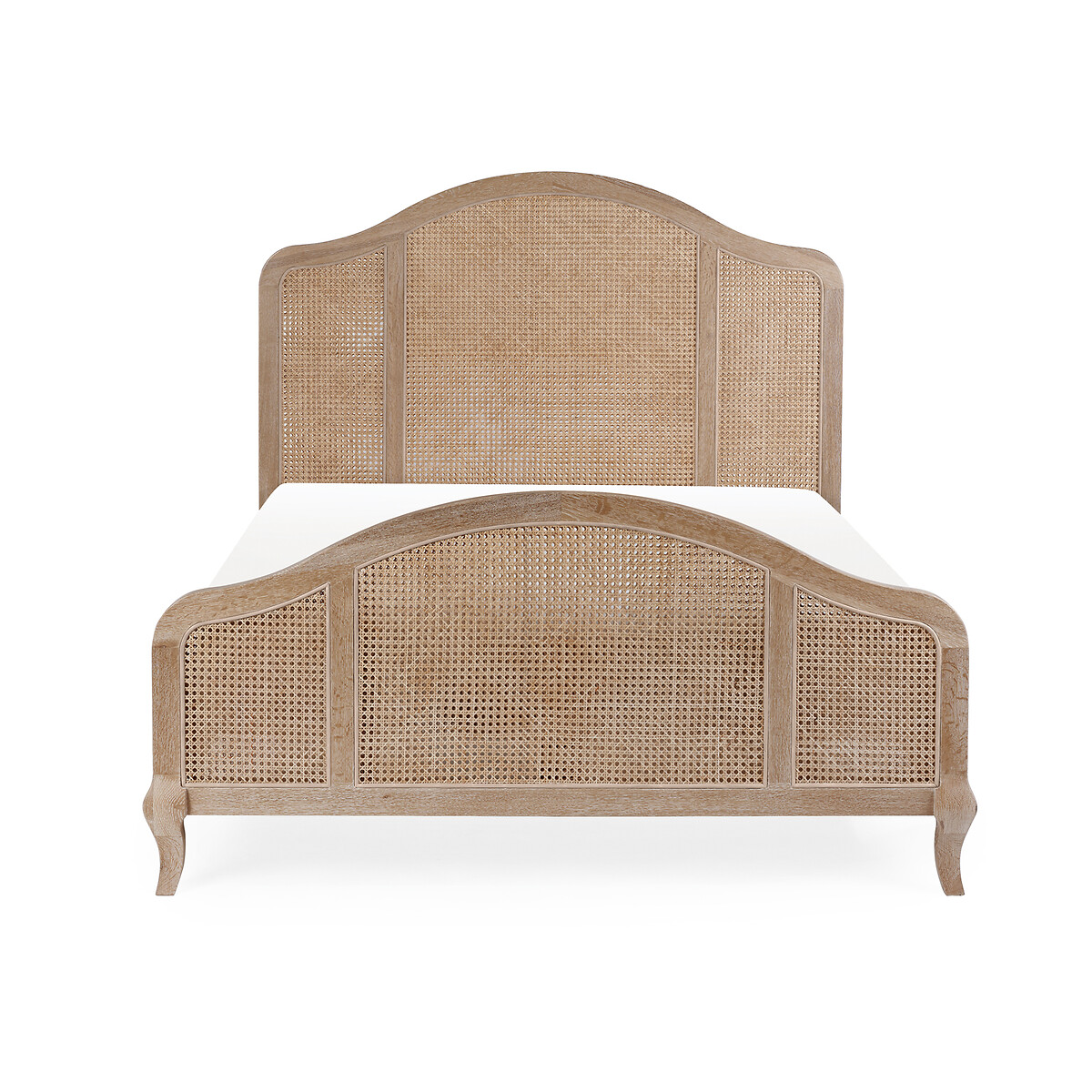 Violette French-Style Rattan Bed light oak, SO'HOME