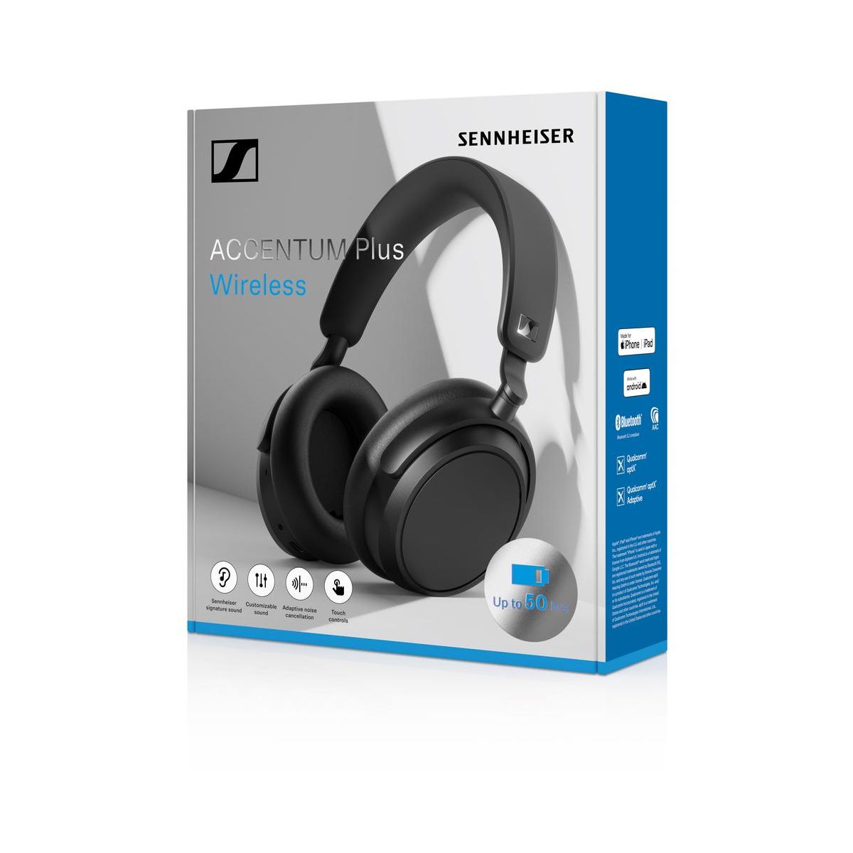 Casque Accentum Plus Wireless Noir noir, SENNHEISER