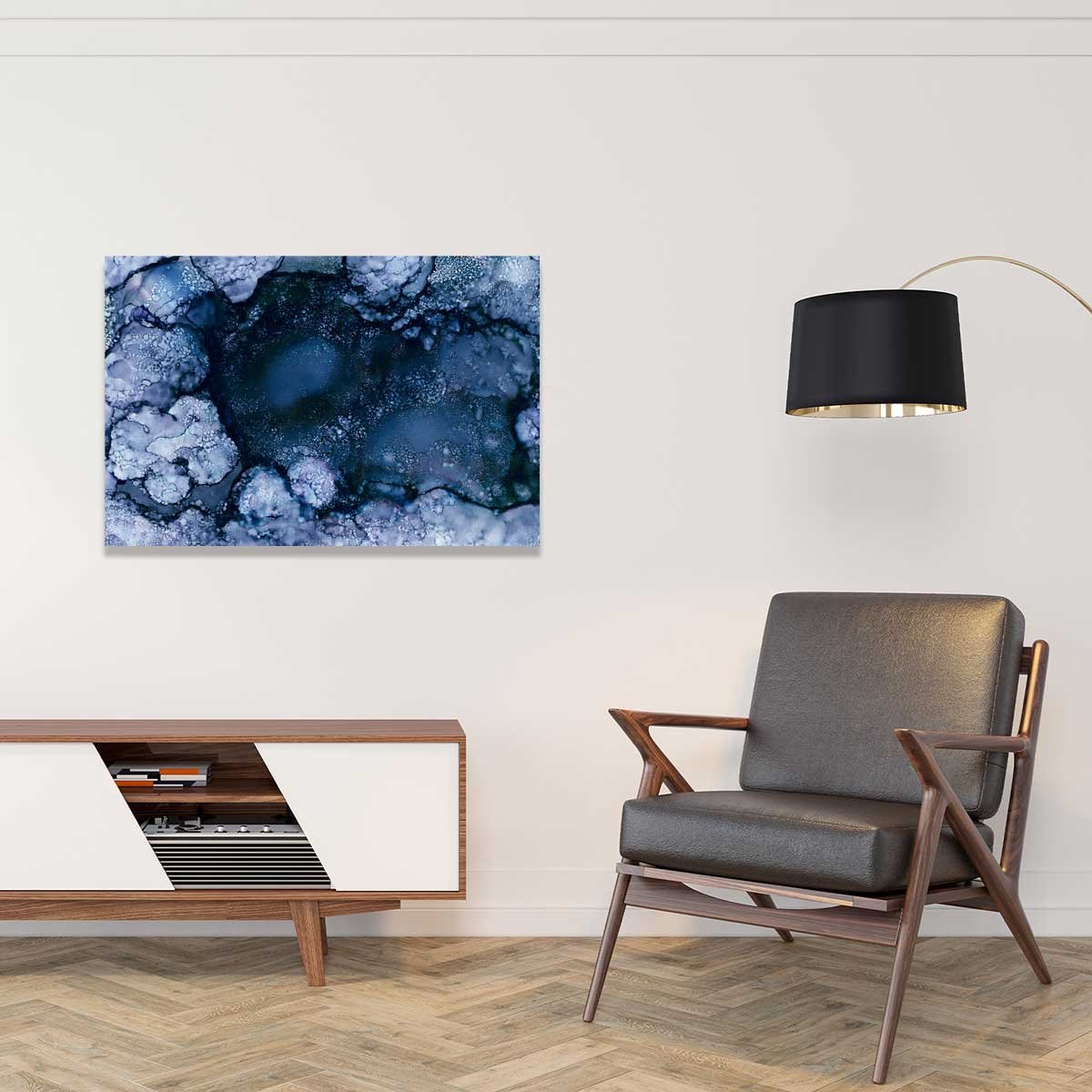 Tableau blue space tableau alu dibond, HEXOA