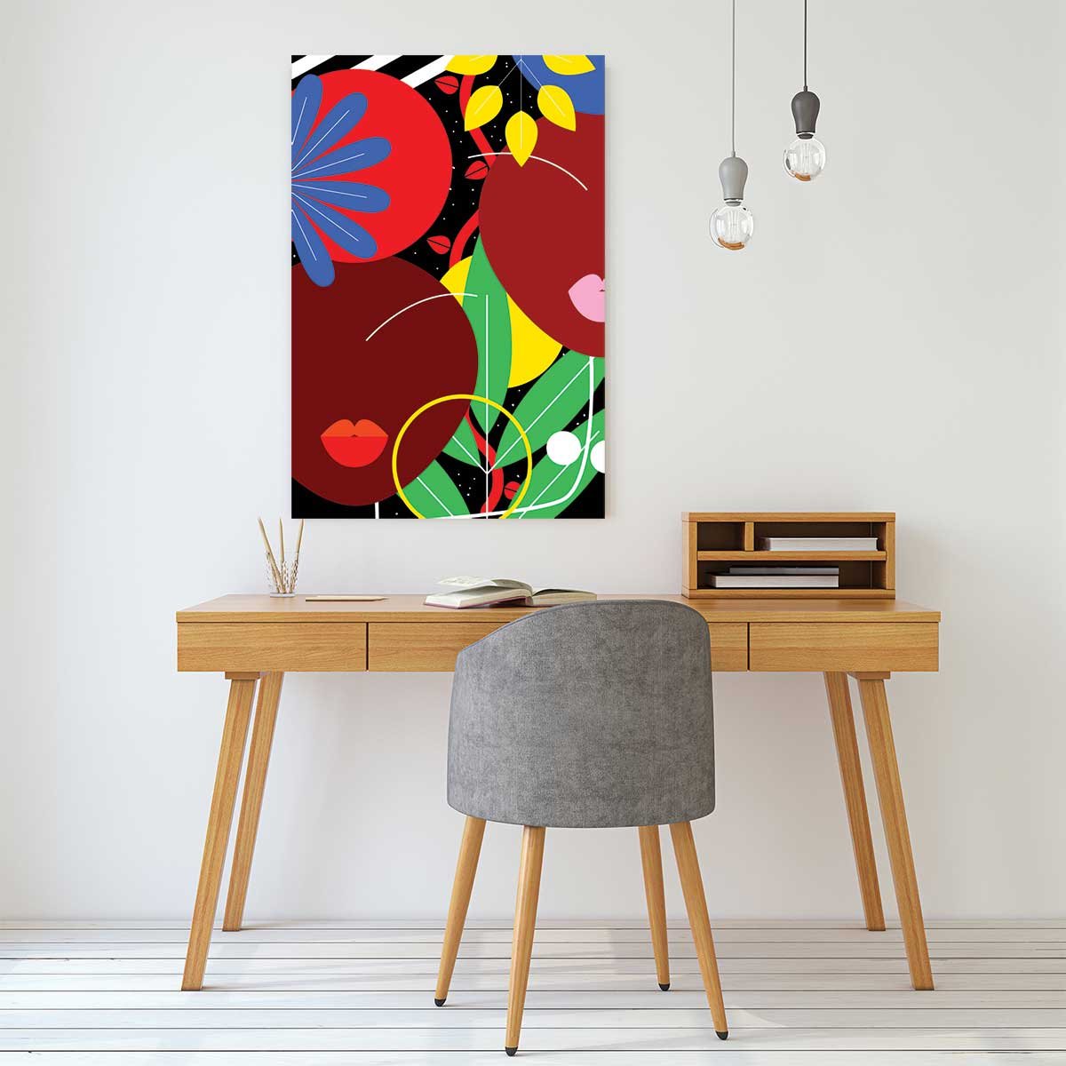 Tableau collage french kiss tableau alu dibond, HEXOA
