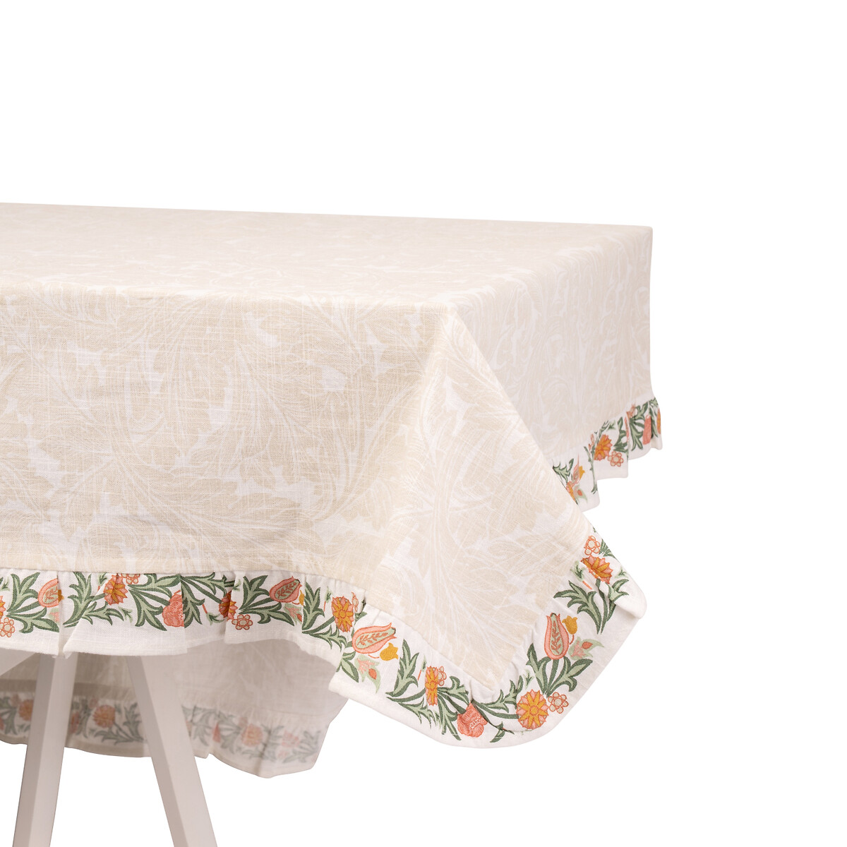 230cm Kitchen Garden Tablecloth neutral, WILLIAM MORRIS AT HOME