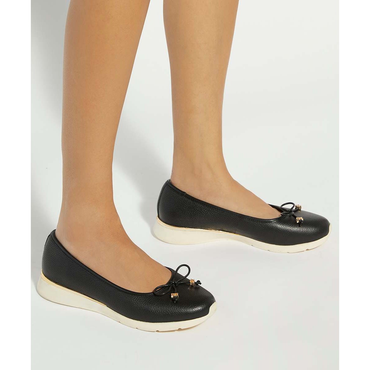Ballerines décontractées - HIGHLINE black-leather, DUNE LONDON
