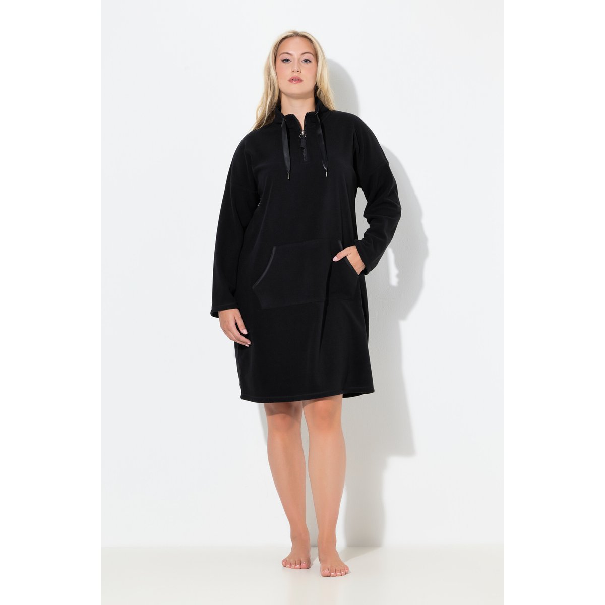 Robe d'intérieur en polaire noir, ULLA POPKEN