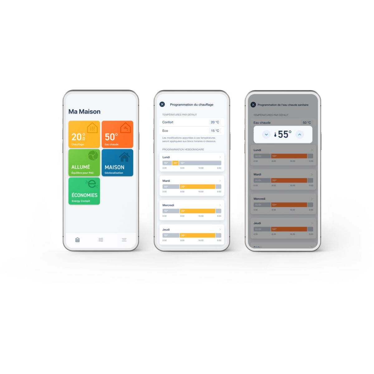 Thermostat connecté Kit X sans fil et optimiseur de PAC couleur unique, TADO