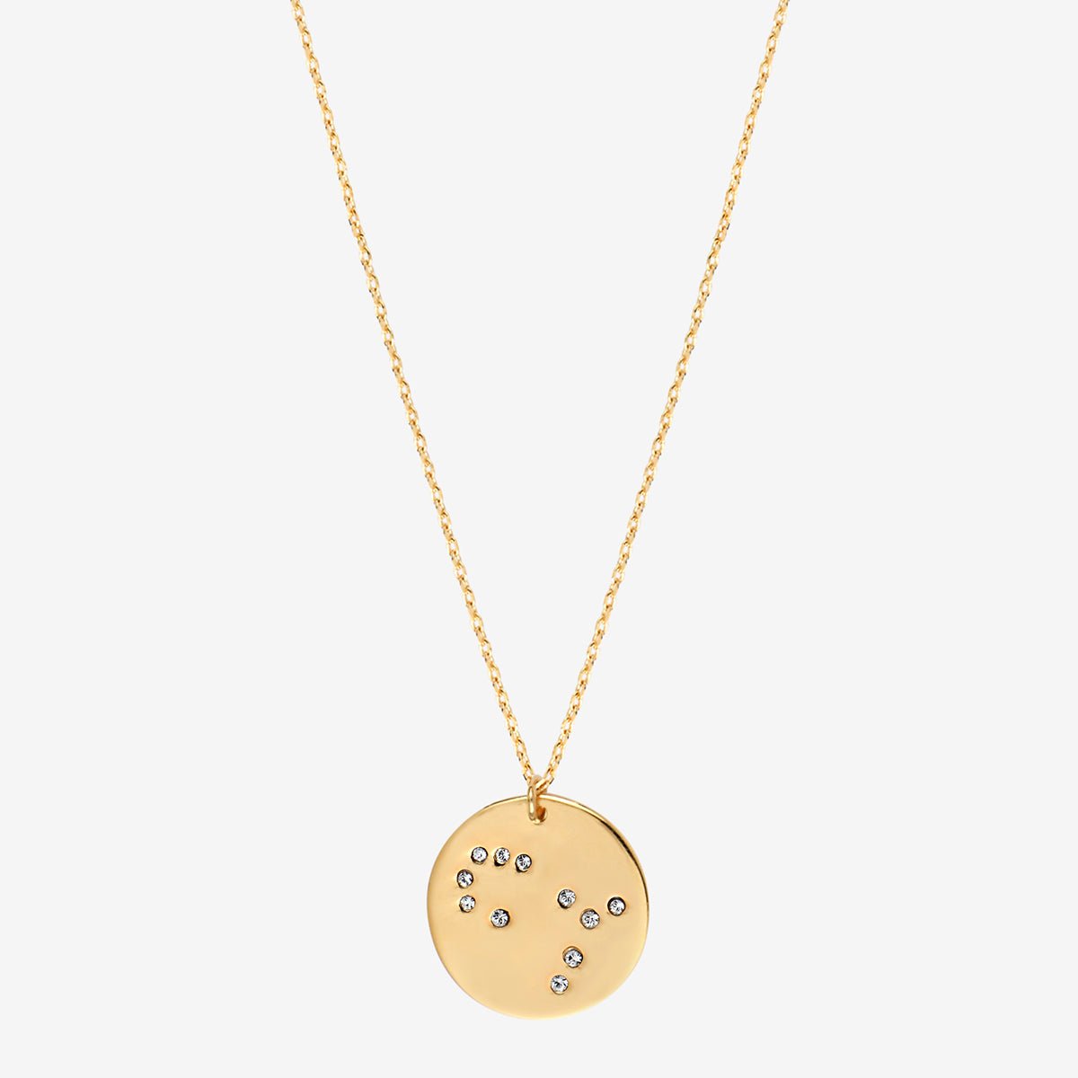 Collier doré lion - galaxie - Lion cristal blanc, CAROLINE NAJMAN
