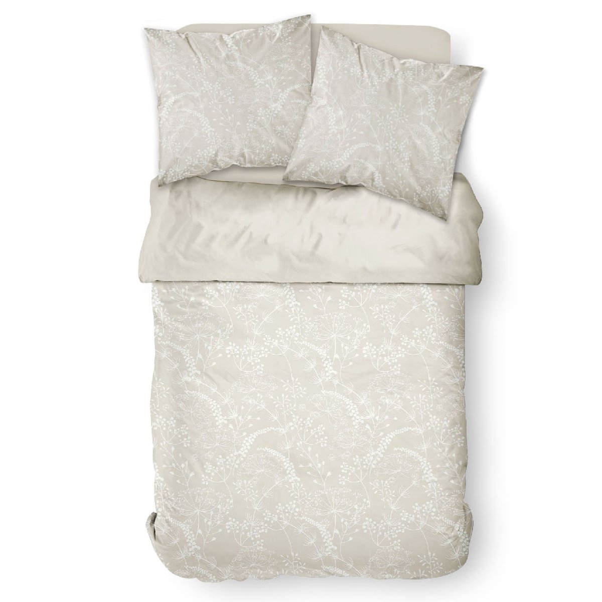 Parure de lit imprimé imprimé Floral coton SUNSHINE KIDDY beige, TODAY