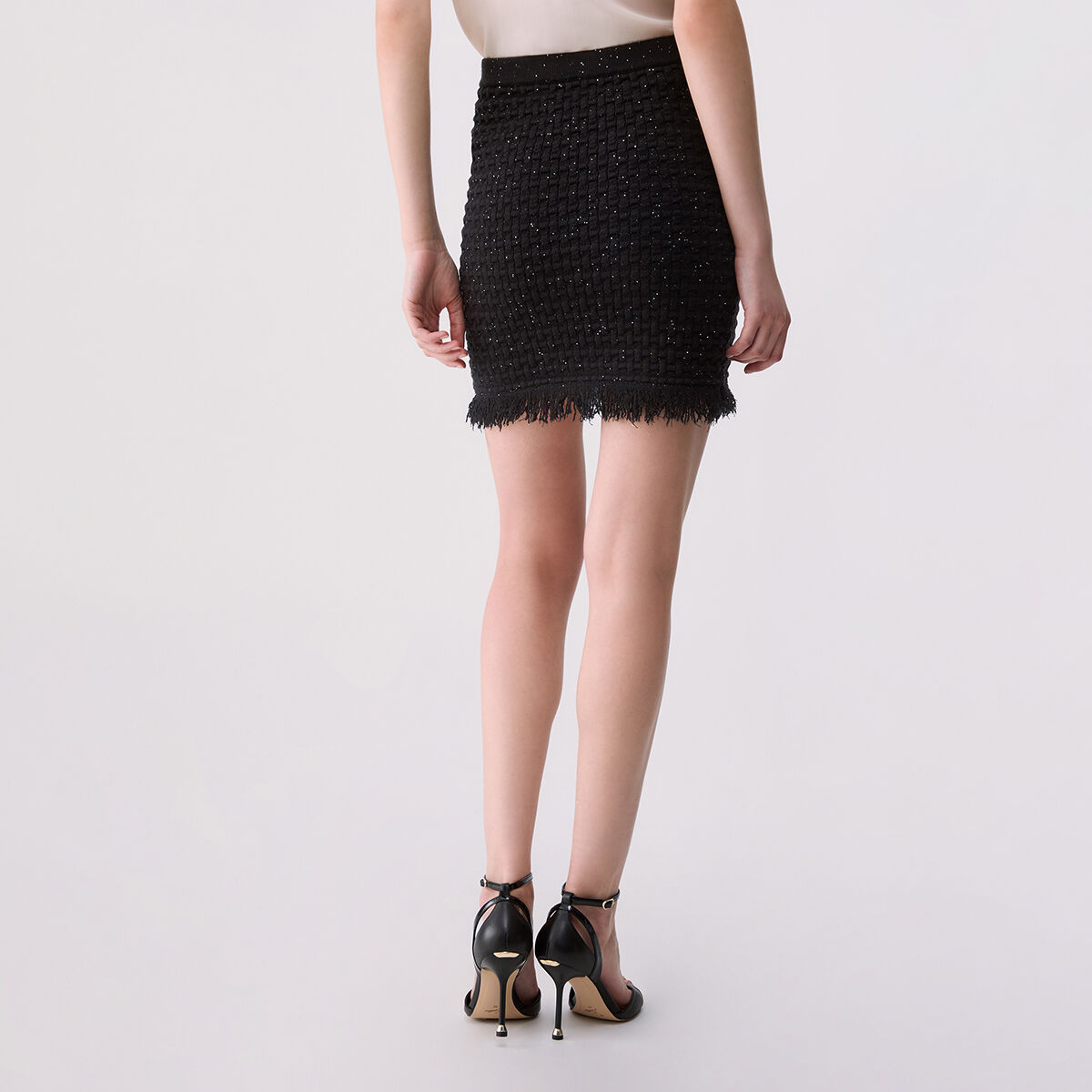 Minijupe en maille noir, LIU JO