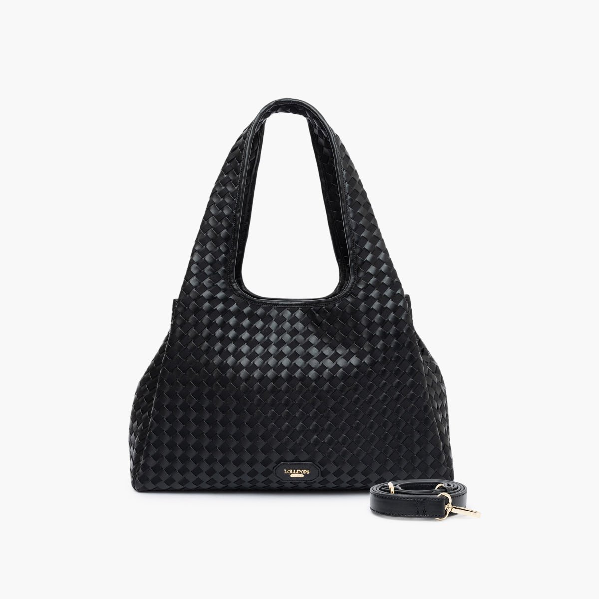 Sac Shopper L  Talaya noir,doré, LOLLIPOPS