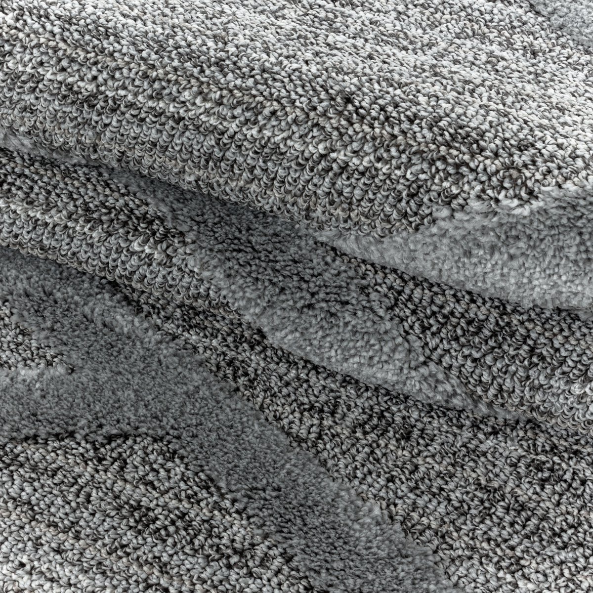 Tapis de salon à motif géométrique PISA gris, NAZAR RUGS