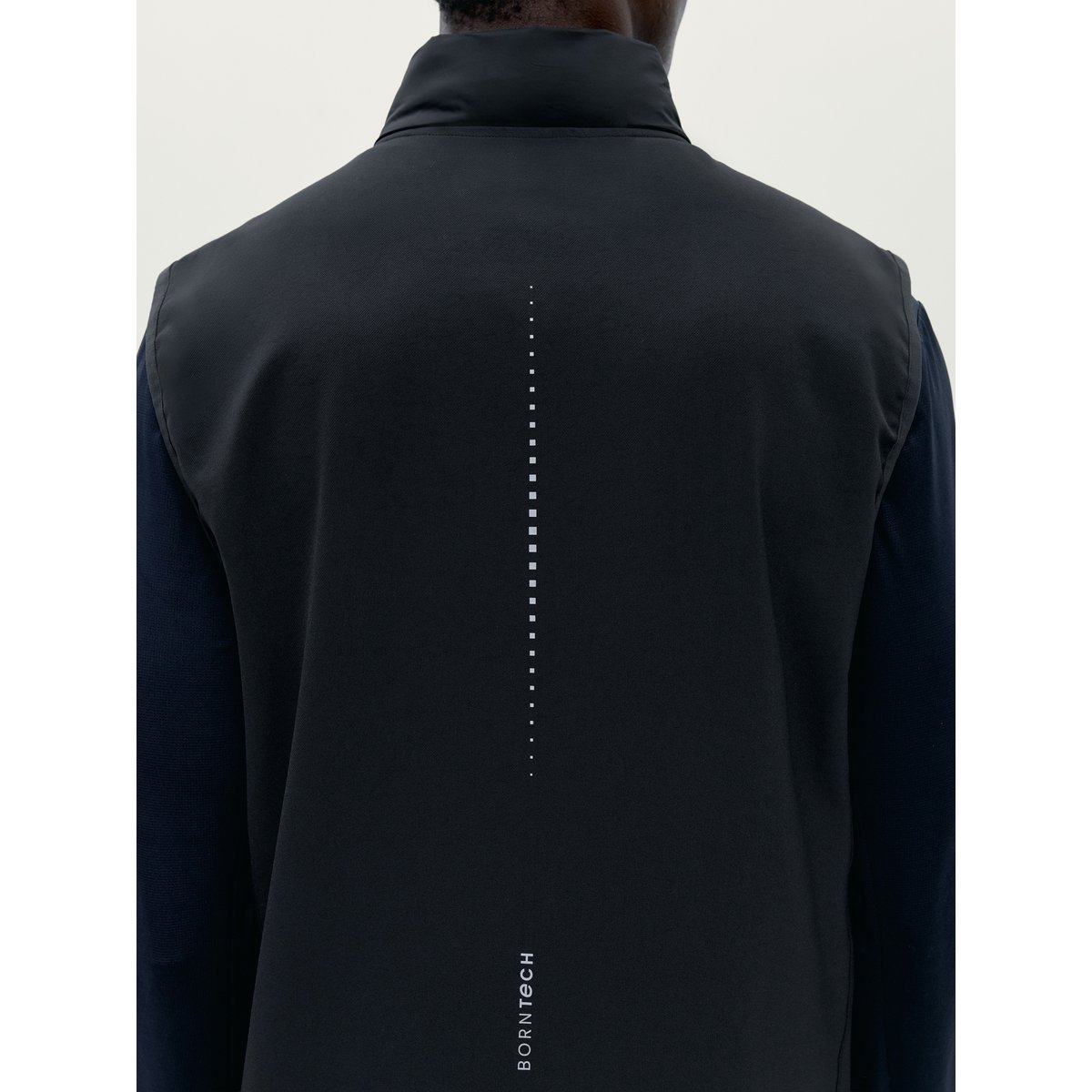 Doudoune sans manches de sport homme Raw Avec poches séchage rapide noir profond, BORN