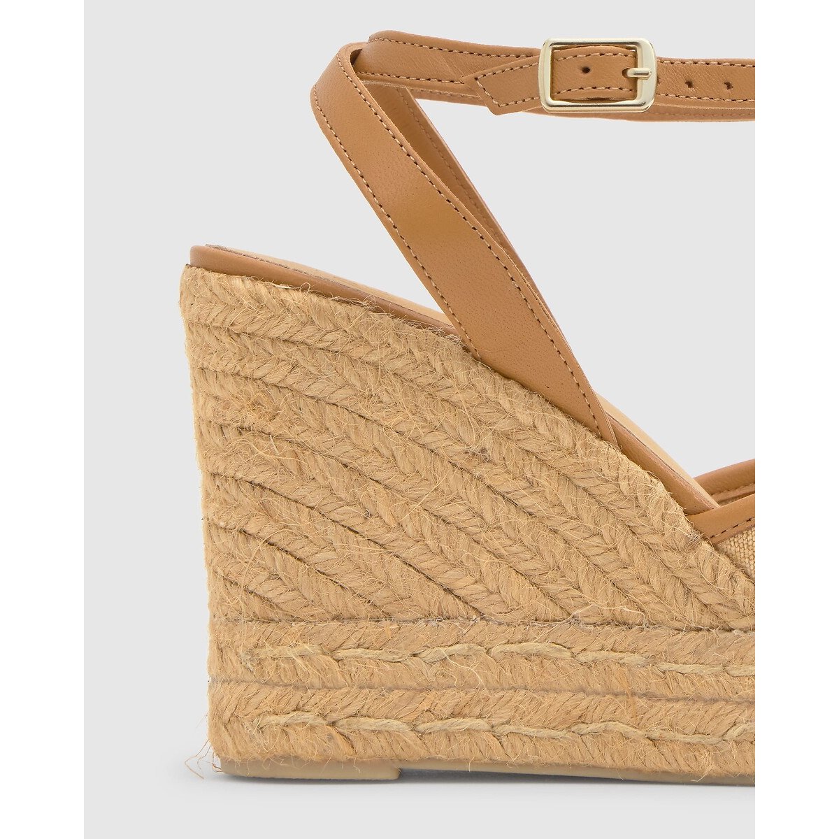Brigitte Canvas Wedge Espadrilles beige, CASTANER