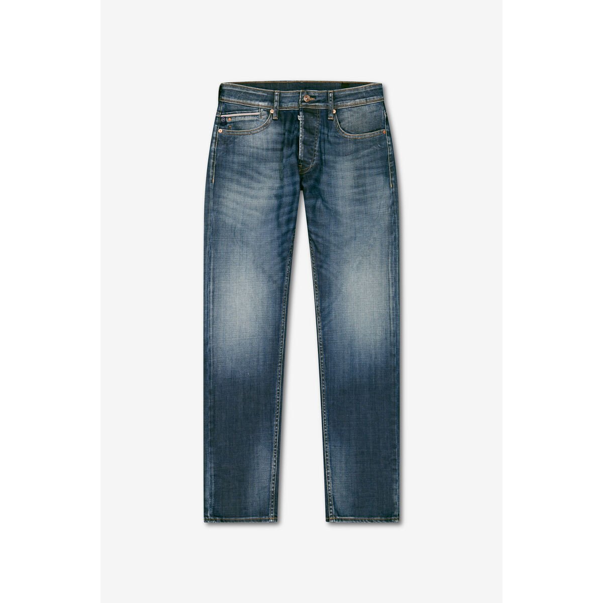 Jeans slim stretch 700/11, longueur 34 blue / grey, LE TEMPS DES CERISES
