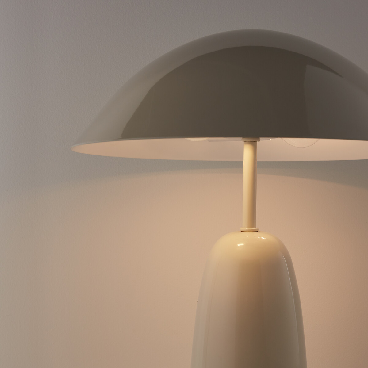 Lampe champignon à poser, en métal fer, MERRO ecru, LA REDOUTE INTERIEURS