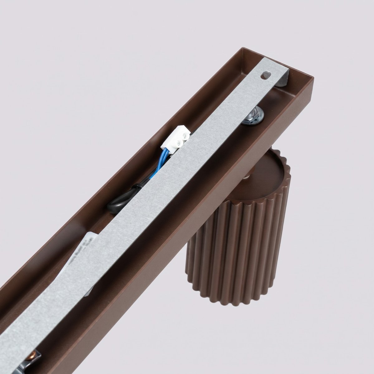 Plafonnier Aluminium Marron GU10 4 KARBON marron, EDEN