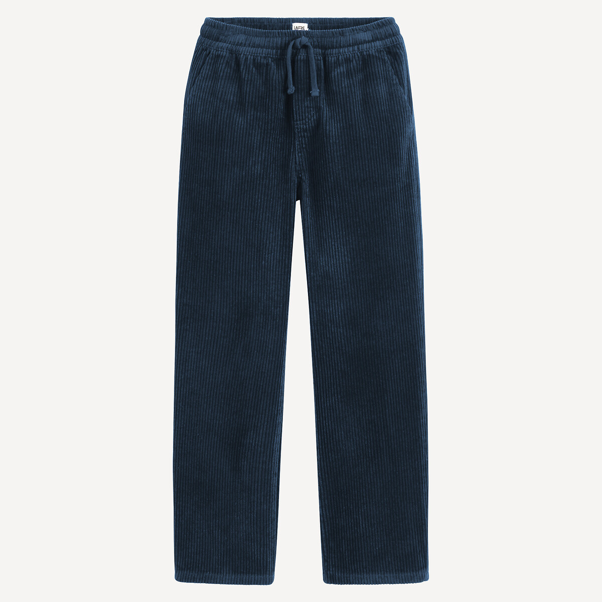 Pantalon droit en velours côtelé bleu marine, LA REDOUTE COLLECTIONS