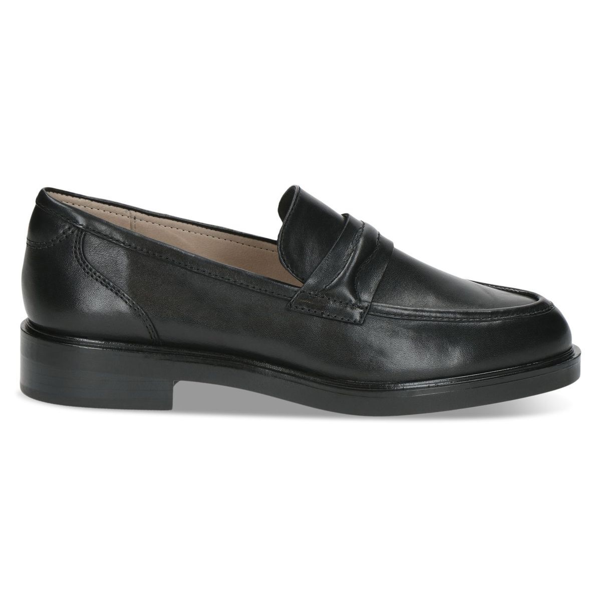Slipper en cuir noir nappa, CAPRICE