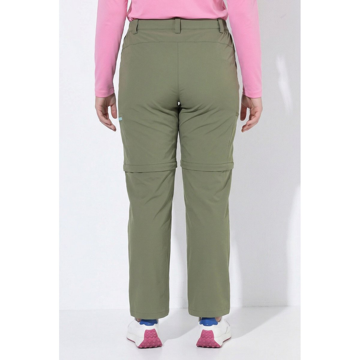 Pantalon technique, pochez zippée vert olive, ULLA POPKEN