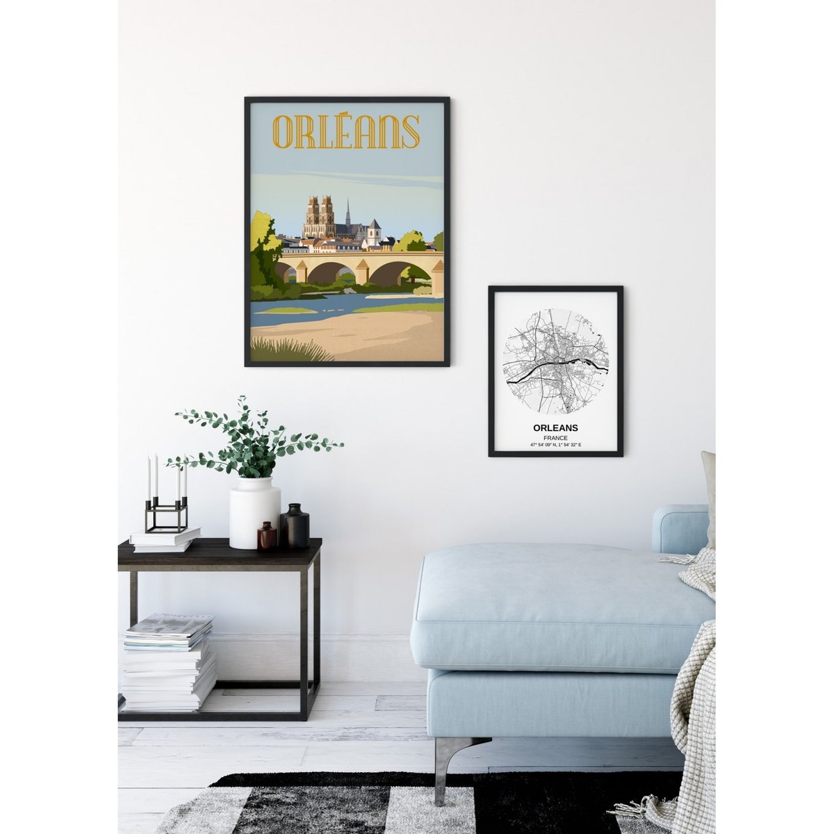 Affiche ville Orléans 4 blanc, L'AFFICHERIE