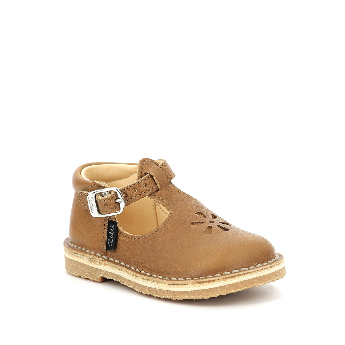 Kids Bimbo 2 Leather Sandals camel, ASTER