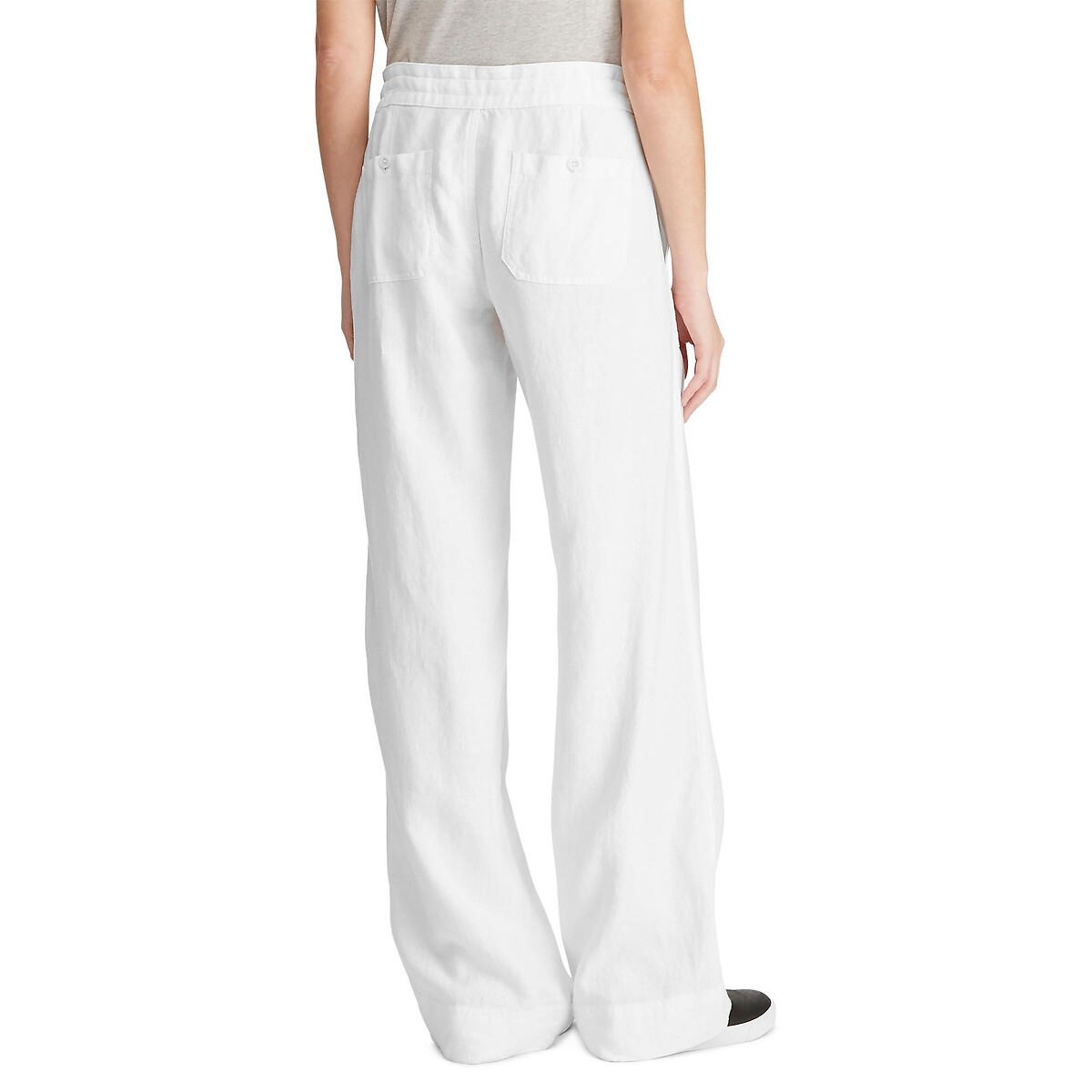 Pantalon large en lin, JOVONIE blanc, LAUREN RALPH LAUREN