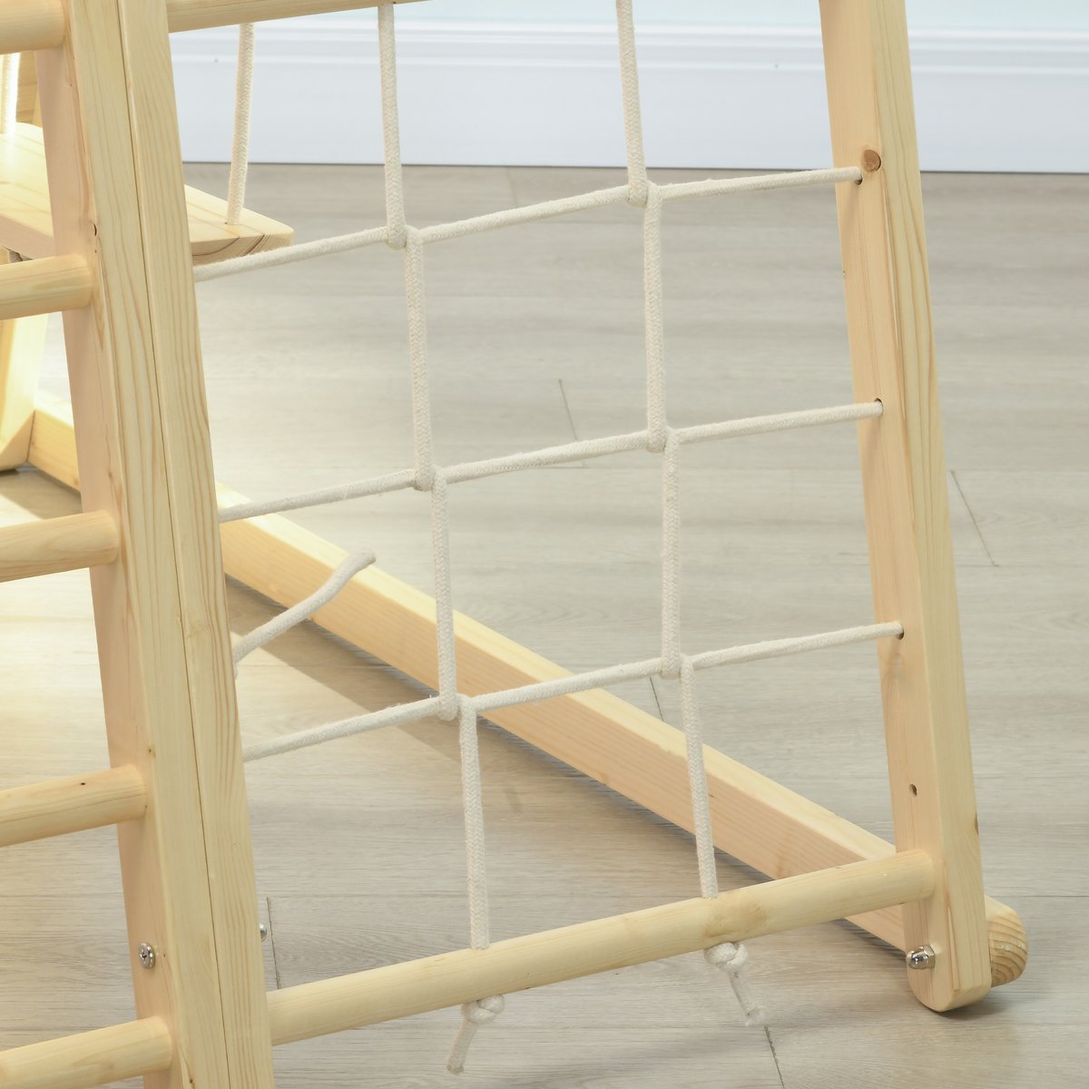 Parcours d'escalade pour enfants Bois de beige, HOMCOM