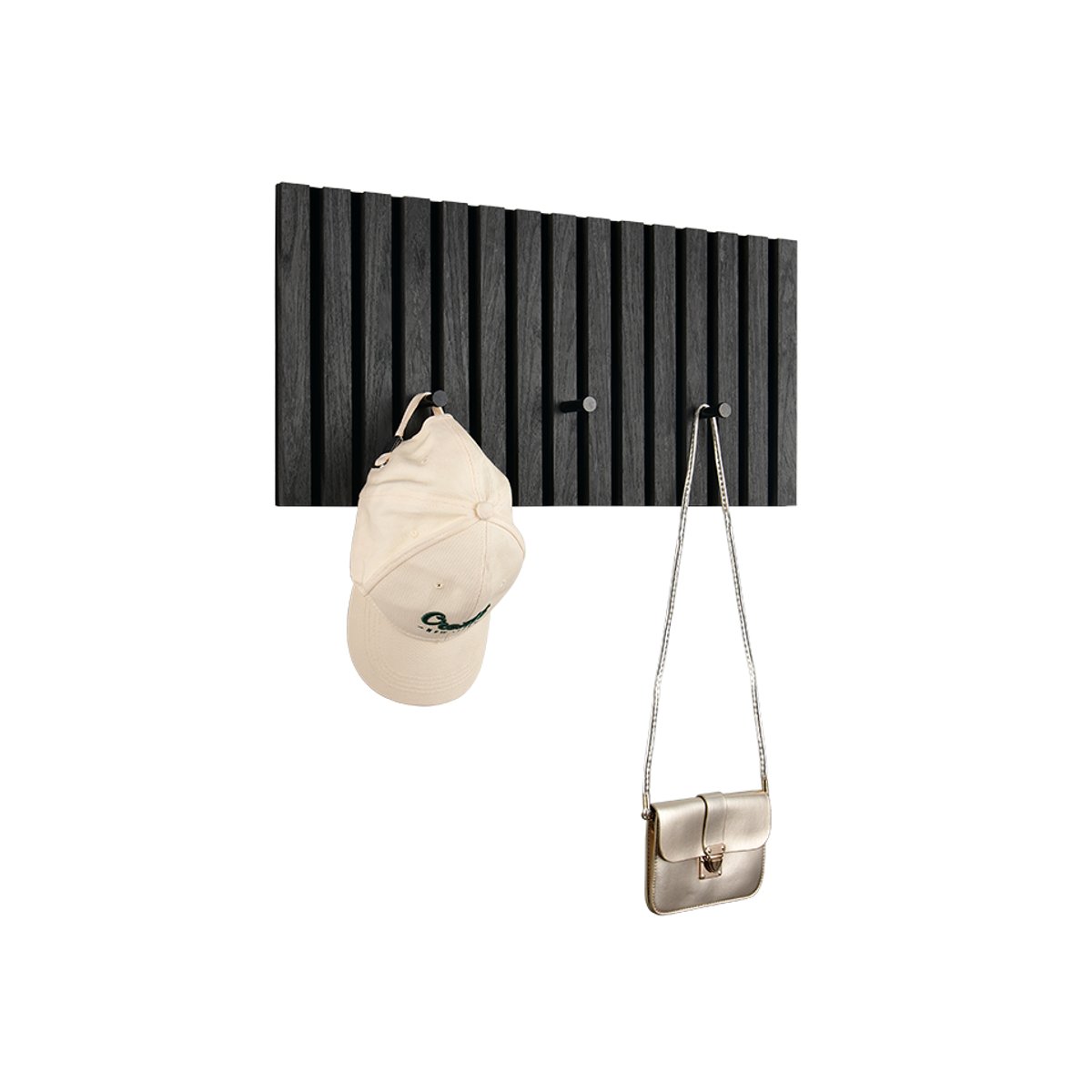 Porte manteau en bois, GRACE anthracite, BOITE A DESIGN