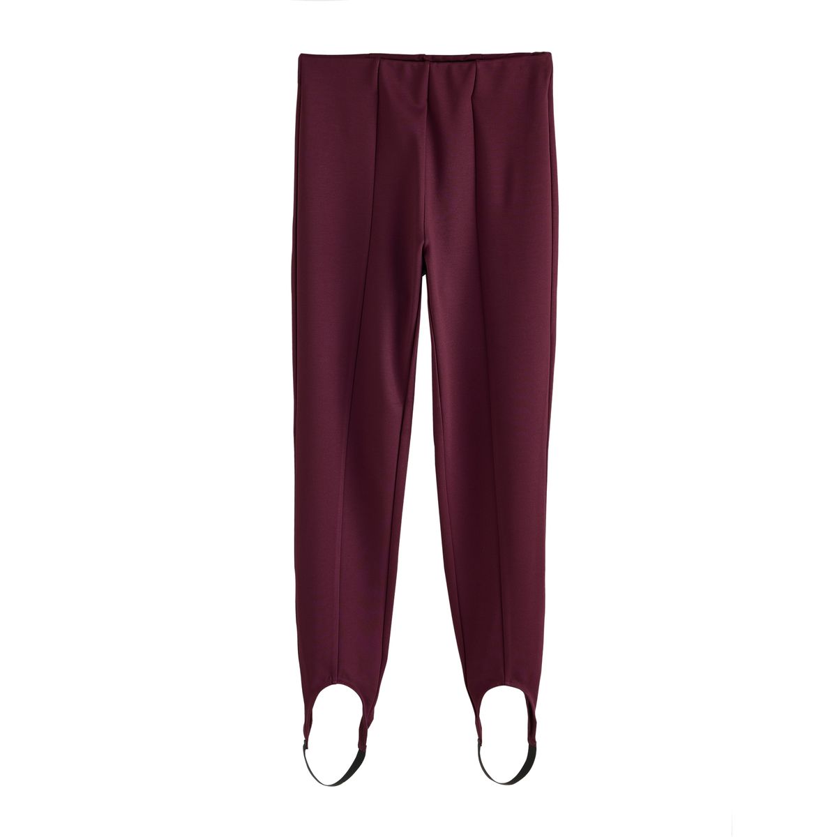 Legging à étriers en maille point de rome rouge bordeaux, NEXT