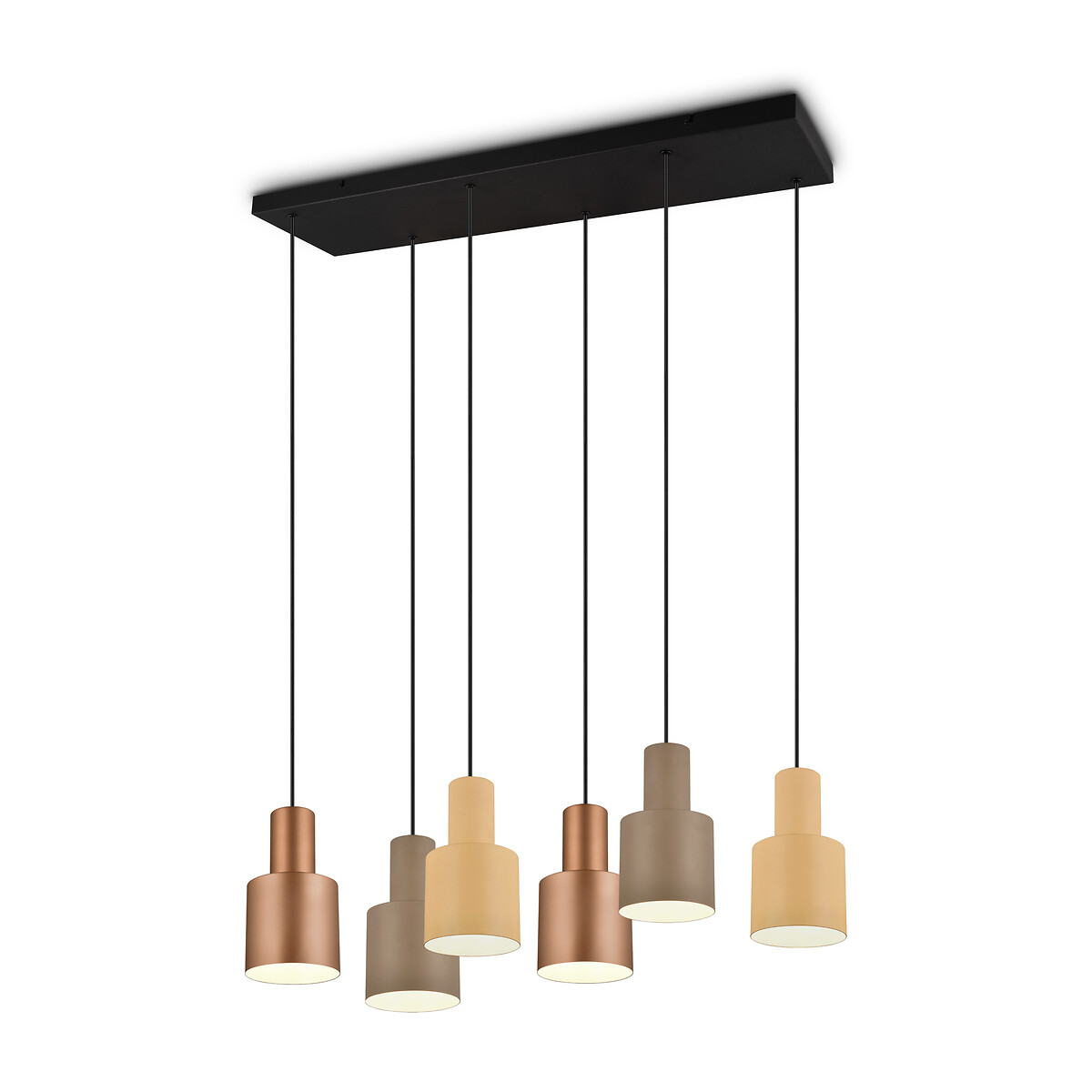 Candeeiro de teto Agudo, TRIO Lighting castanho , TRIO LIGHTING