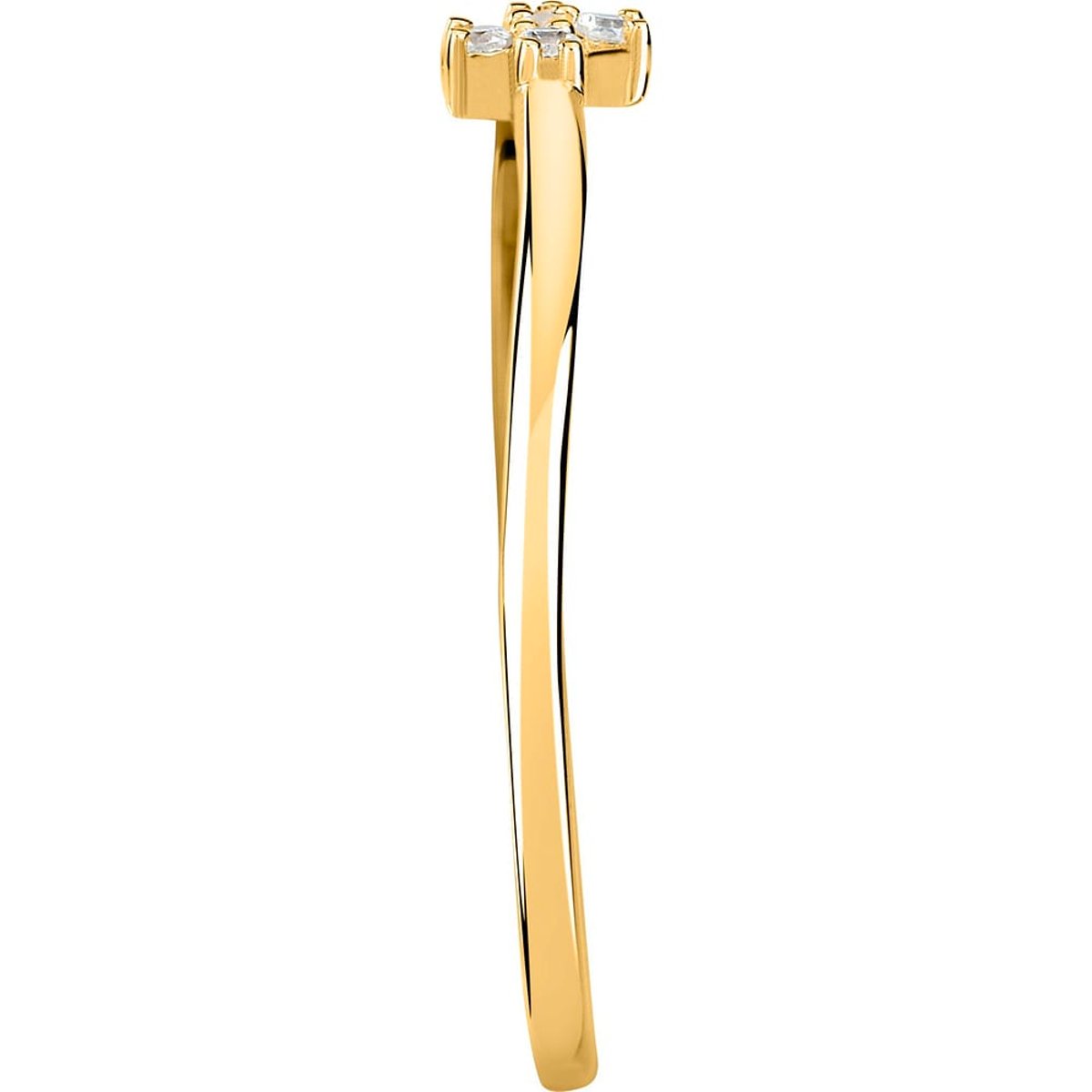 Bagues en Diamant Synthétique/or Jaune Recyclé 375/1000 et Diamant synthétique or, LIVE DIAMOND