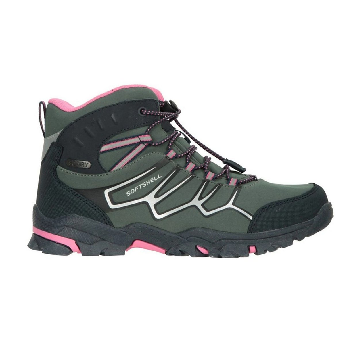 Chaussures montantes de marche imperméables kaki, MOUNTAIN WAREHOUSE